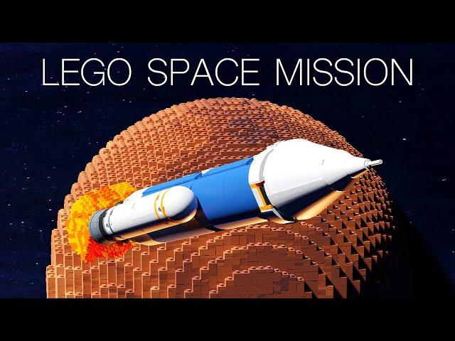 LEGO Space Rocket Launch - Mars Mission