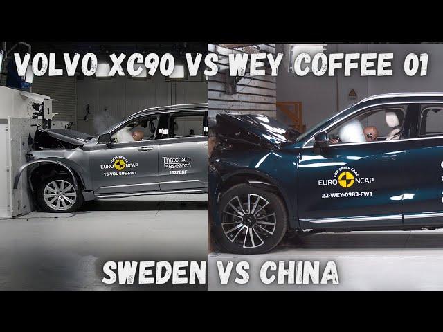 2023 Volvo CX90 VS WEY Coffee 01 - The Crash Test !!!