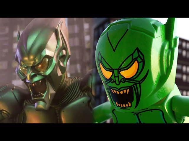 LEGO Spider-Man vs Green Goblin - First Fight Scene - Spider-Man (2002) LEGO Movie 4K