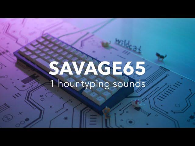 Savage65 1 Hour Keyboard Typing Sounds ASMR (No talking, No music, No mid-roll ads)