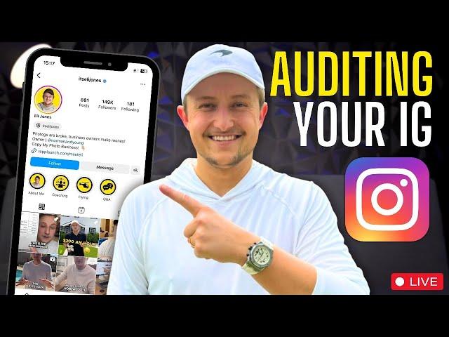 Auditing Your IG Profiles LIVE + Live Q&A