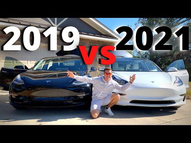 EVERY Change In The NEW 2021 Tesla model 3 Vs 2019 Tesla Model 3