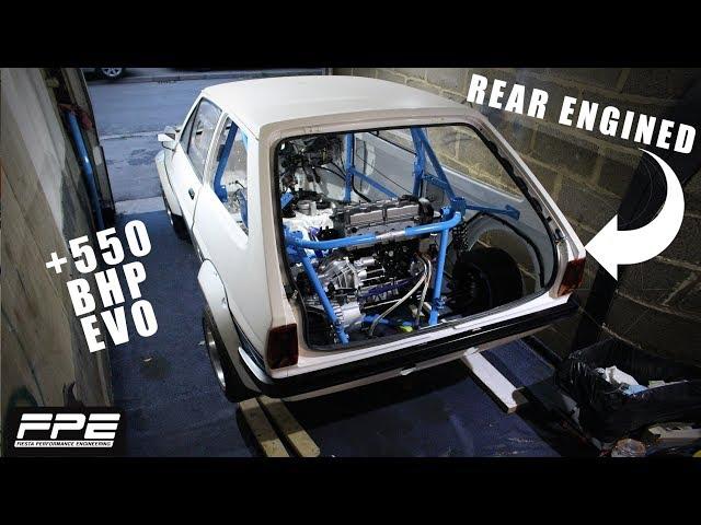 Rear engined Mk1 Fiesta and a blast in a 550BHP Evo