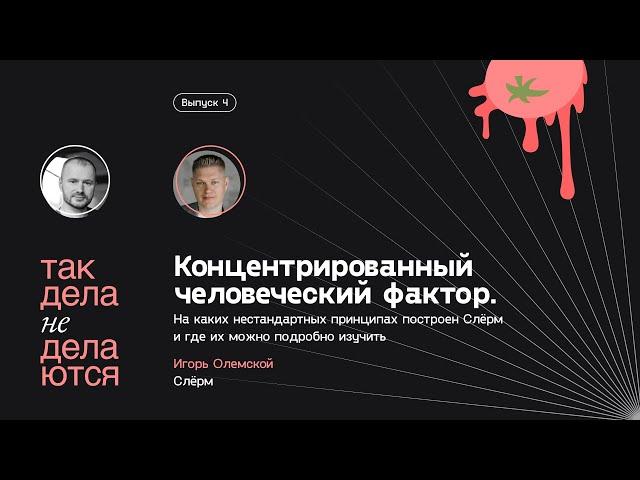 E04. Слёрм: неправильный бизнес