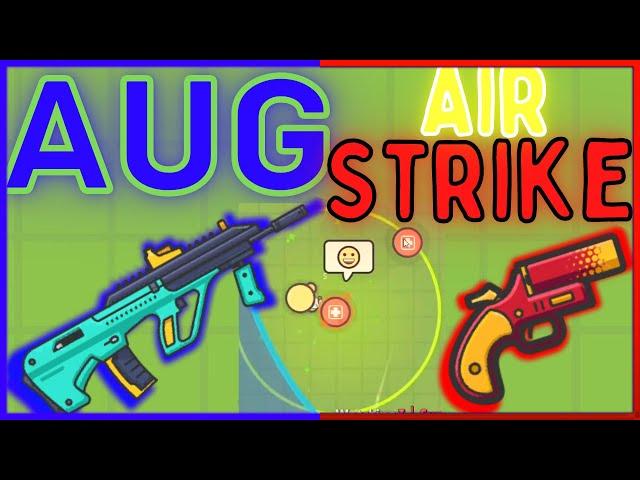 *NEW* AUG Weapon, Heal Grenade, & AirStrike/Flare Gun Gameplay LEAKS! | Zombs Royale.io