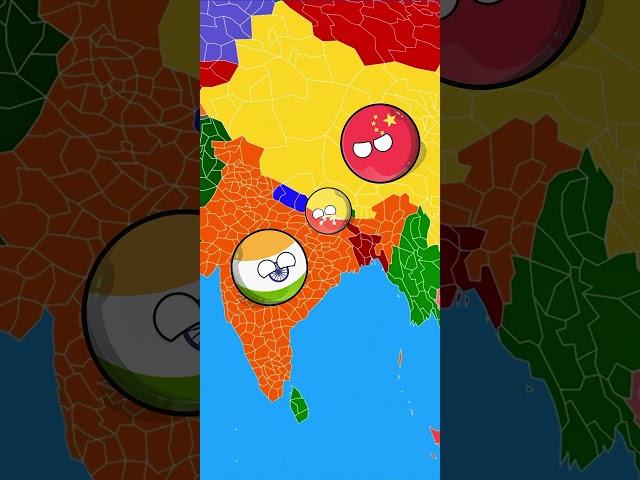 India help Bhutan from China's attack #countryballs