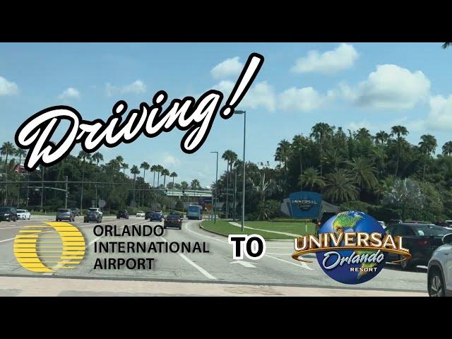 (4K) DRIVING! How to get to Universal Studios from Orlando Intl Airport  FULL TRIP #roadtrip #how