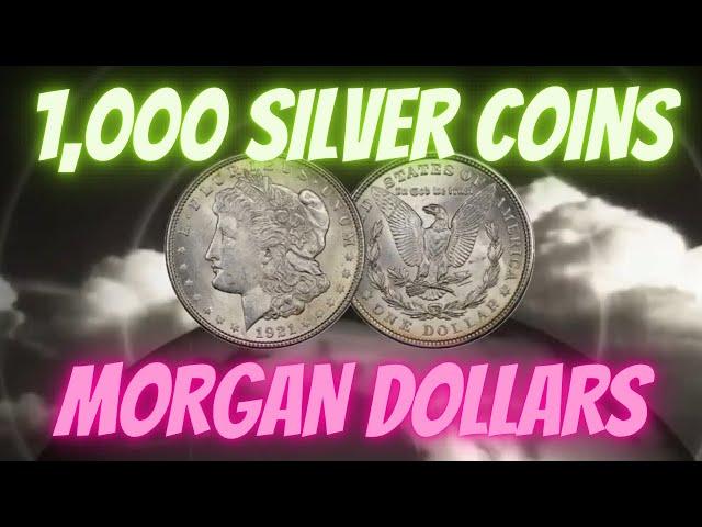 1,000 Silver Dollars - 1921 Morgan Silver Dollar