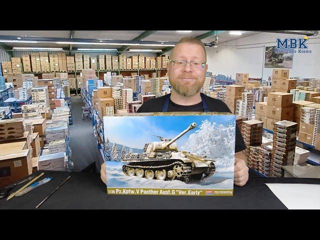 MBK unboxing #1099 - 1:35 Pz.Kpfw. V Panther Ausf. G early Version (Academy 13529)