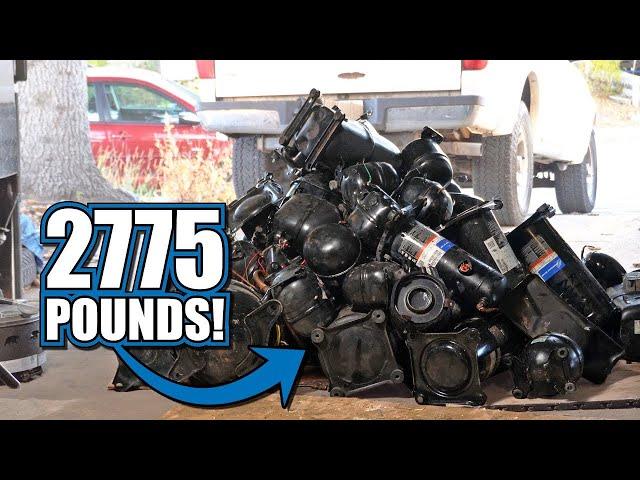 I Bought 2775 lbs of AC Compressor Motors to Scrap for Copper!