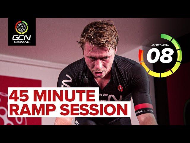 45 Minute Indoor Cycling Ramp Workout | From Threshold To Sprints!