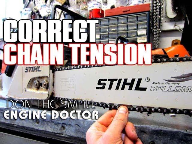 How-To Properly Adjust The Chain Tension On Your Chainsaw - Video