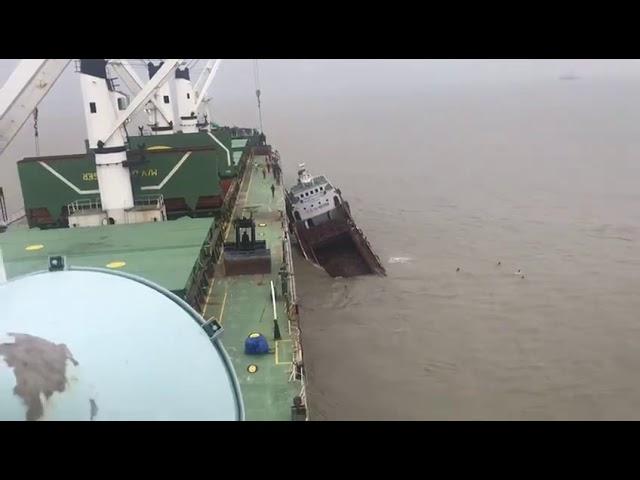 Collision at Chittagong Anchorage.29th September 2018