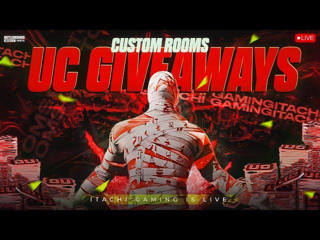 BGMI LIVE CUSTOM ROOM | ROYAL PASS AND UC GIVEAWAY EVERY MATCH | 800 UC PRIZE POOL EVERY MATCH