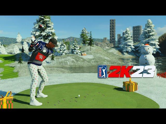 WE DID A MATCH AT THIS EPIC CHRISTMAS FANTASY COURSE IN PGA TOUR 2K23…