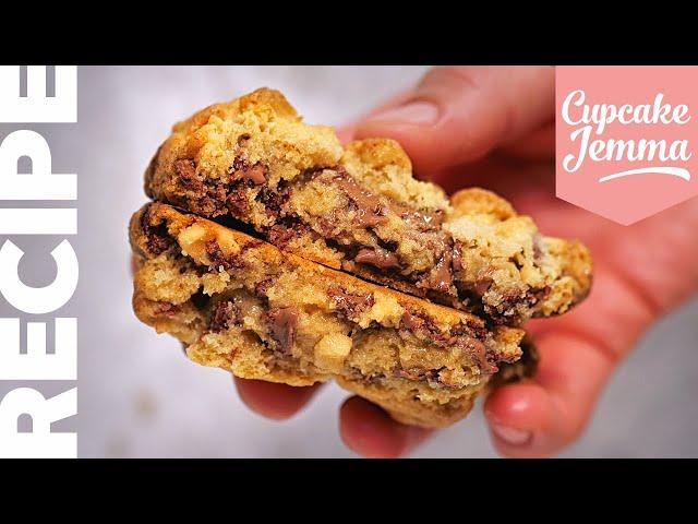 NYC Cookie Recipe | The Best New York Chocolate Chip Cookies You'll Ever Try! | Cupcake Jemma