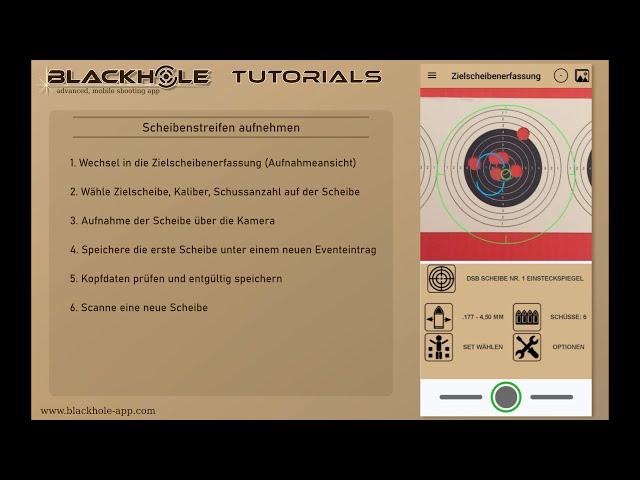 Blackhole Tutorial - Aufnehmen und speichern von Schießscheiben (Teil 1)