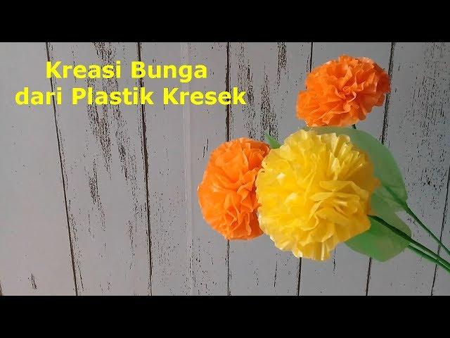 Cara Paling Mudah Membuat Bunga dari Plastik Kresek (Prakarya SD)