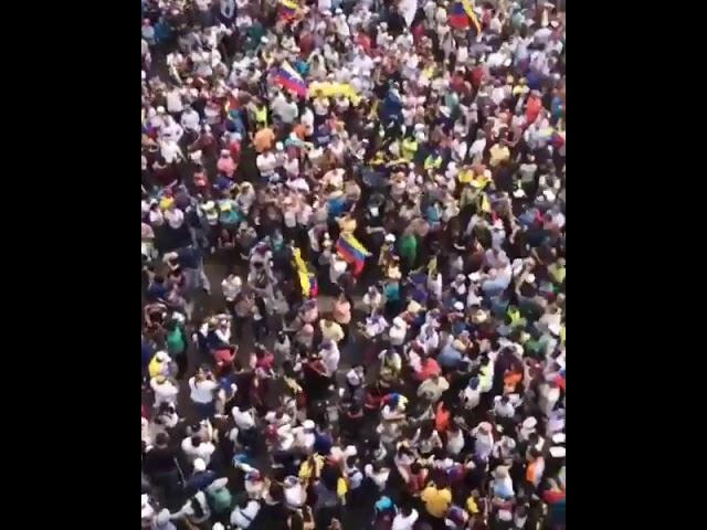 Así se lleva a cabo la manifestación en contra de Maduro en Maturín