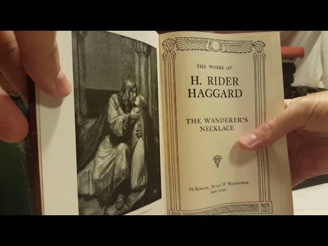 Collection of H Rider Haggard books. Rare and Vintage