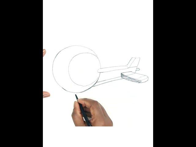 Draw Helicopter - Simple & Easy - Art By Ashutosh - #008
