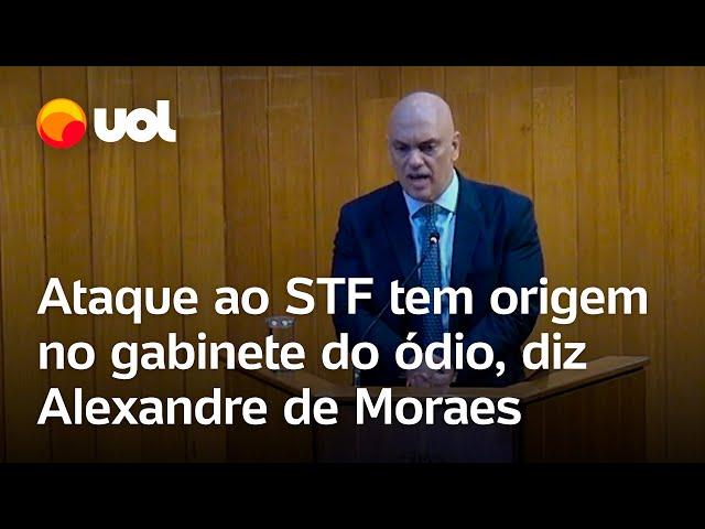 Atentado contra STF: Moraes critica anistia, relembra o 8/1 e cita 'gabinete do ódio'; veja íntegra