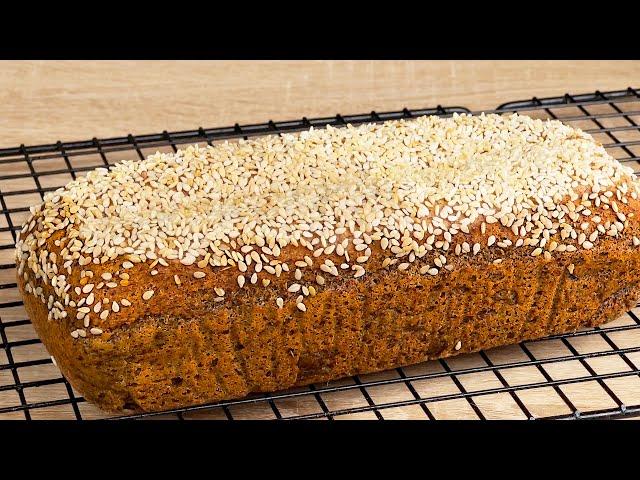 I'm losing weight and eating this bread with lentils as often as I want! Recipe in 5 minutes. Vegan.