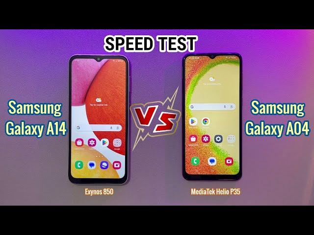 Samsung Galaxy A14 VS Samsung Galaxy A04 Performance Test & Comparison