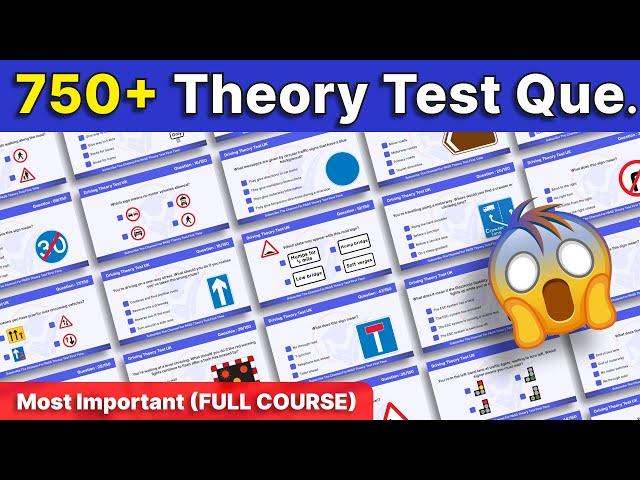 750+ UK Driving Theory Test Questions (FULL COURSE) | Theory Test 2025 UK | PASS in First Time