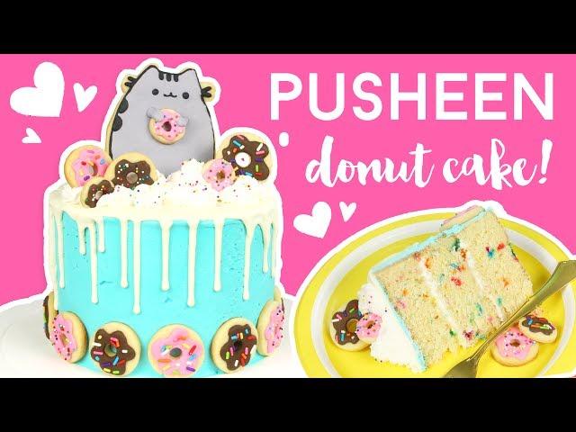 How to Make a Pusheen Funfetti Donut Cake!