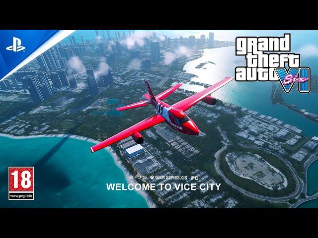GTA 6 : Flying Over Leaked Map | Stunning Gameplay...