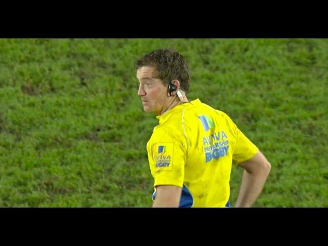 Ref gets hit in the face - Gloucester vs Worcester Warriors