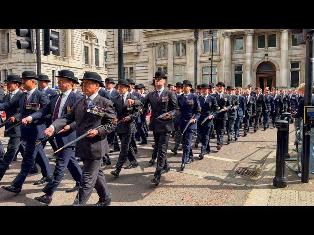 Hundreds of Grenadier Guards in Suits Take to the Streets 