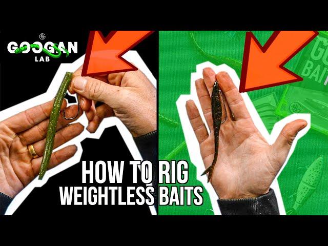 How To Rig WEIGHTLESS BAITS! ( BEST TWO TECHNIQUES )