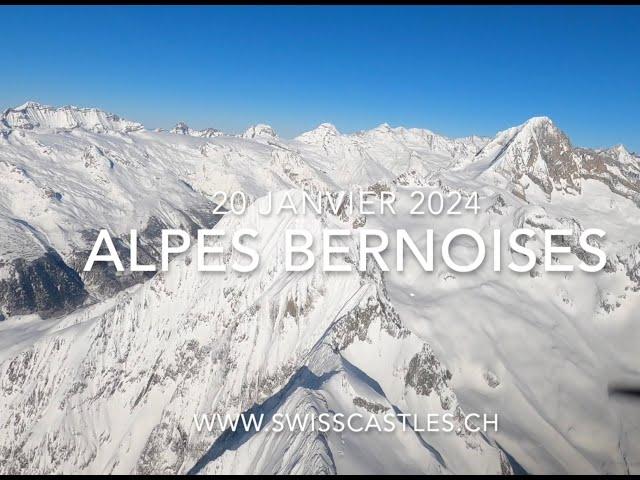 Alpes Bernoises: Bietschhorn, Aletschgletscher, Simplon (20 janvier 2024)