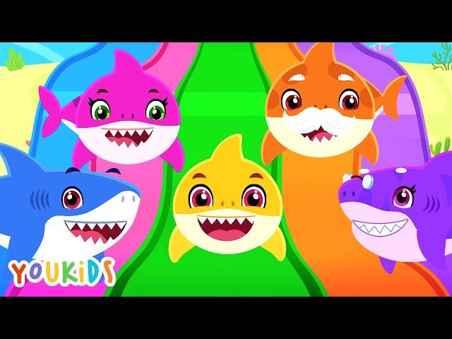 Learn Colors with Baby Shark | Color Slide for Kids | YouKids Colors for Kids