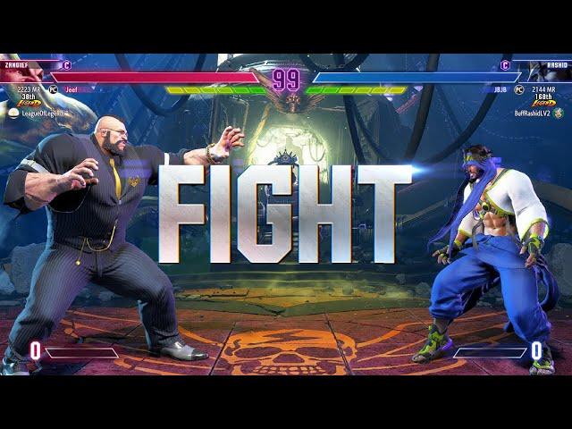 Street Fighter 6  Snake Eyez (#1 Ranked Zangief) Vs JB (Rank #2 Rashid)  SF6 High Level Matches!