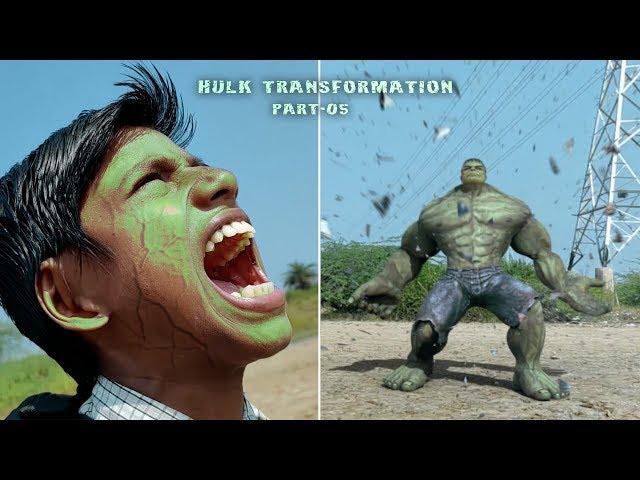 #Superheroes Hulk Transformation In Real Life Part-05 | Fan made #Marvel_Hulk VFX movie |