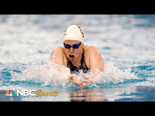 Lilly King completes breaststroke sweep at Trials with 100m victory | NBC Sports