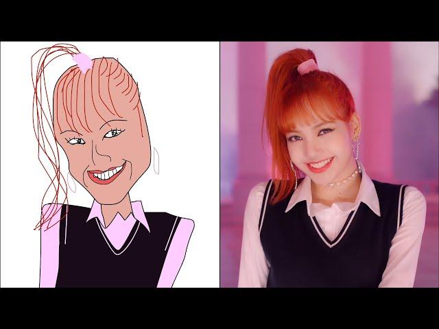 POP DRAWING MEME #256 | BLACKPINK - AS IF IT'S YOUR LAST | Ruby Fun