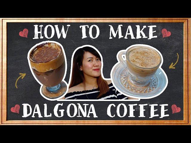 How to Make DALGONA COFFEE (No Hand Mixer or Whisk Needed)