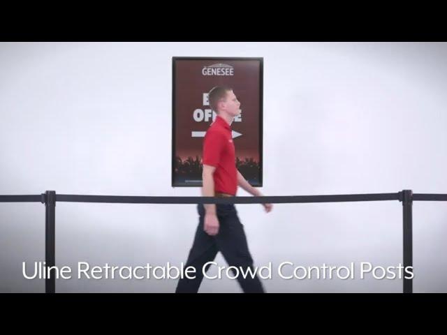 Uline Retractable Crowd Control