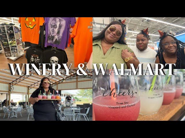 ME & MY BESTIES WENT TO THE WINERY| MATCHING SHIRTS AT WALMART| THREE STAR VINEYARD & ORCHARD