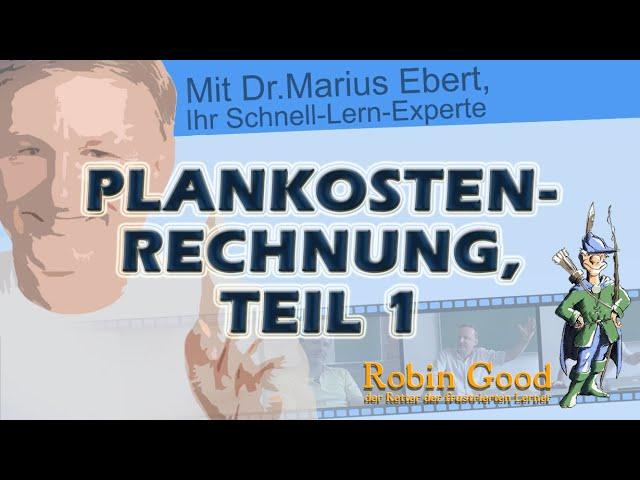 Plankostenrechnung, Teil 1