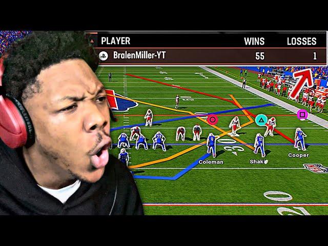 IM OFFICIALLY RANKED THE #1 PLAYER! (55-1) | Madden 25 Online Ranked