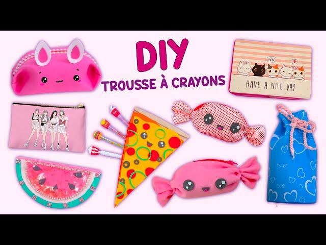 12 IDÉES DE TROUSSES À CRAYONS DIY QUE VOUS ALLEZ ADORER - MIGNON ET FACILE