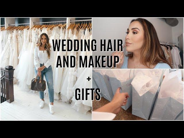 WEDDING HAIR & MAKEUP TRIAL | My First Dress Fitting!