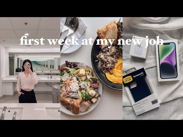 work week in my life : new job, work phone, prada unboxing