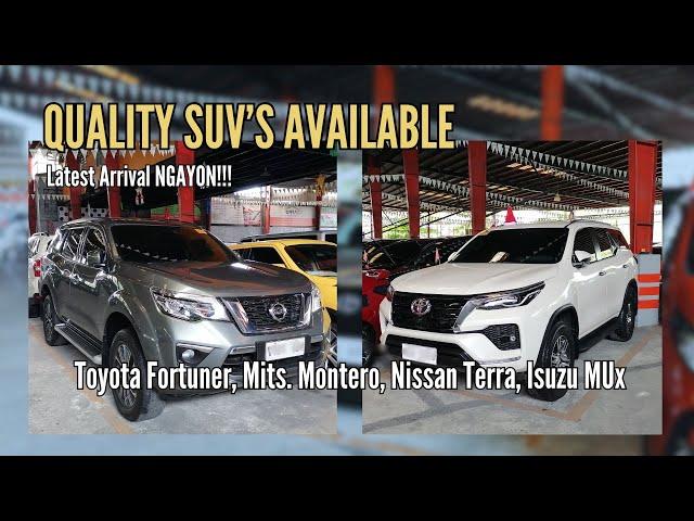 SUV's Used cars for sale philippines - Toyota Fortuner, Nissan Terra, Isuzu MUx, Mits Montero