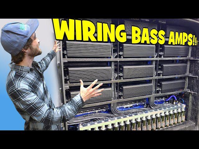 Installing 12 BASS AMPS w/ Custom CAR AUDIO Wiring + How To Set Head Unit & Amplifier GAINS on IX6.1